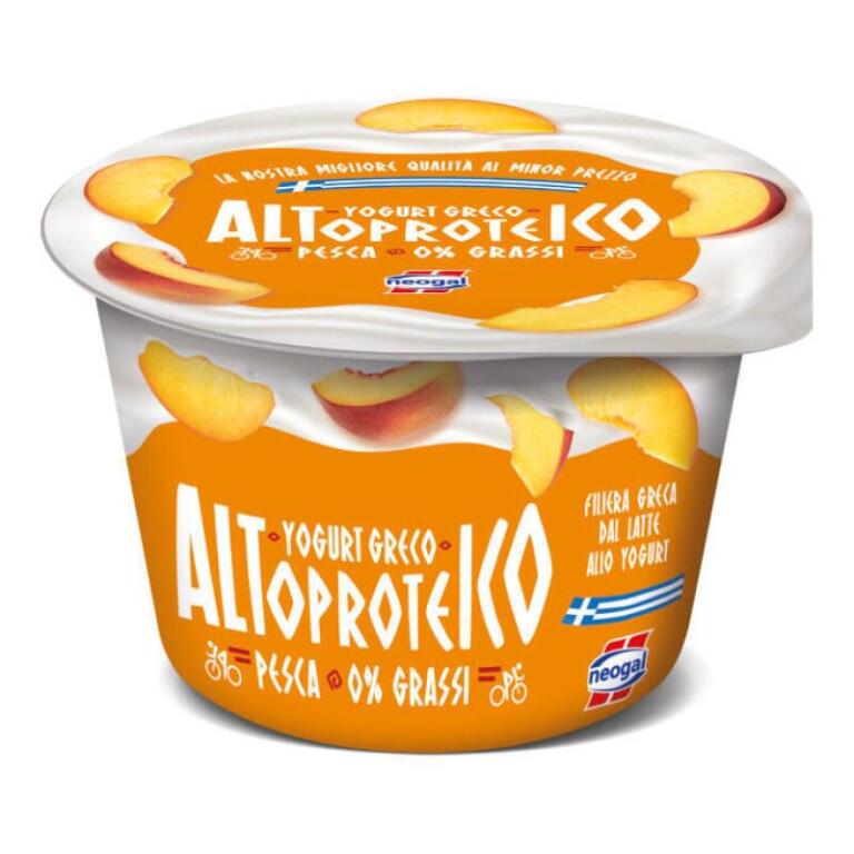 Yogurt Greco Altoproteico 0% grassi Pesca 150g Neogal