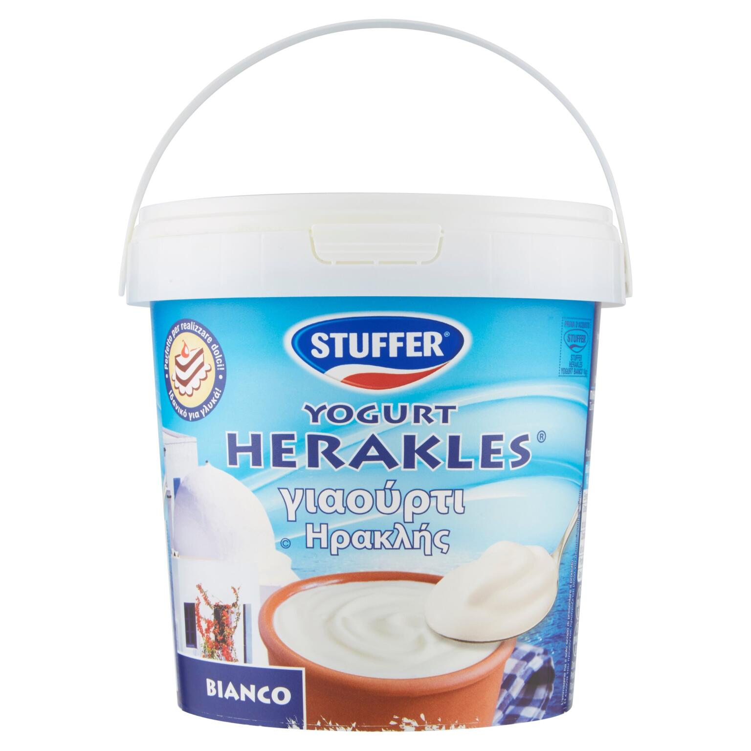 Yogurt bianco 10% di grassi 1kg Herakles Stuffer