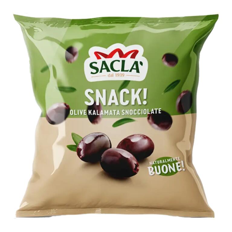 Olive snack Kalamata 30g snocciolate F.lli Saclà