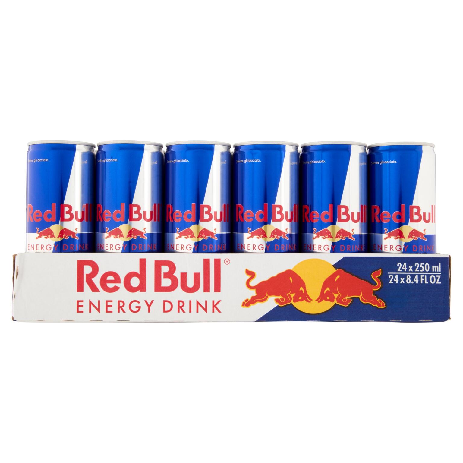 24 Lattine Energy Drink Red Bull 250 cl
