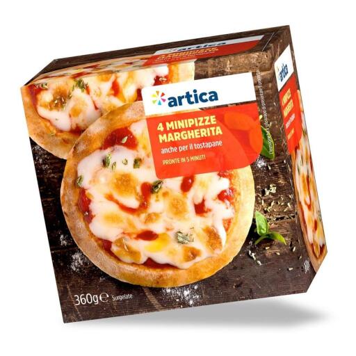4 mini pizzette margherita 360g Artica