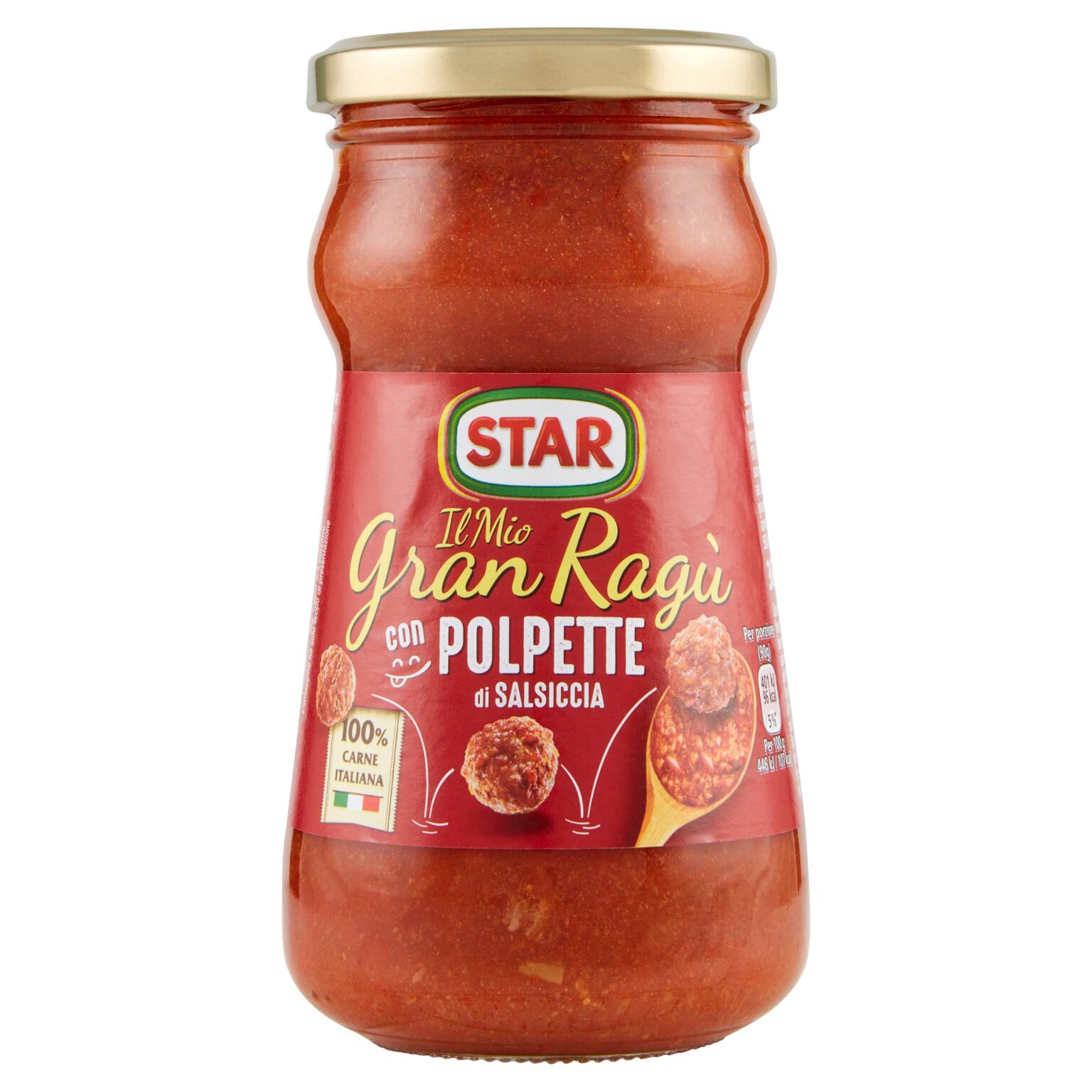 Il mio gran ragù con polpette salsiccia 360g Star