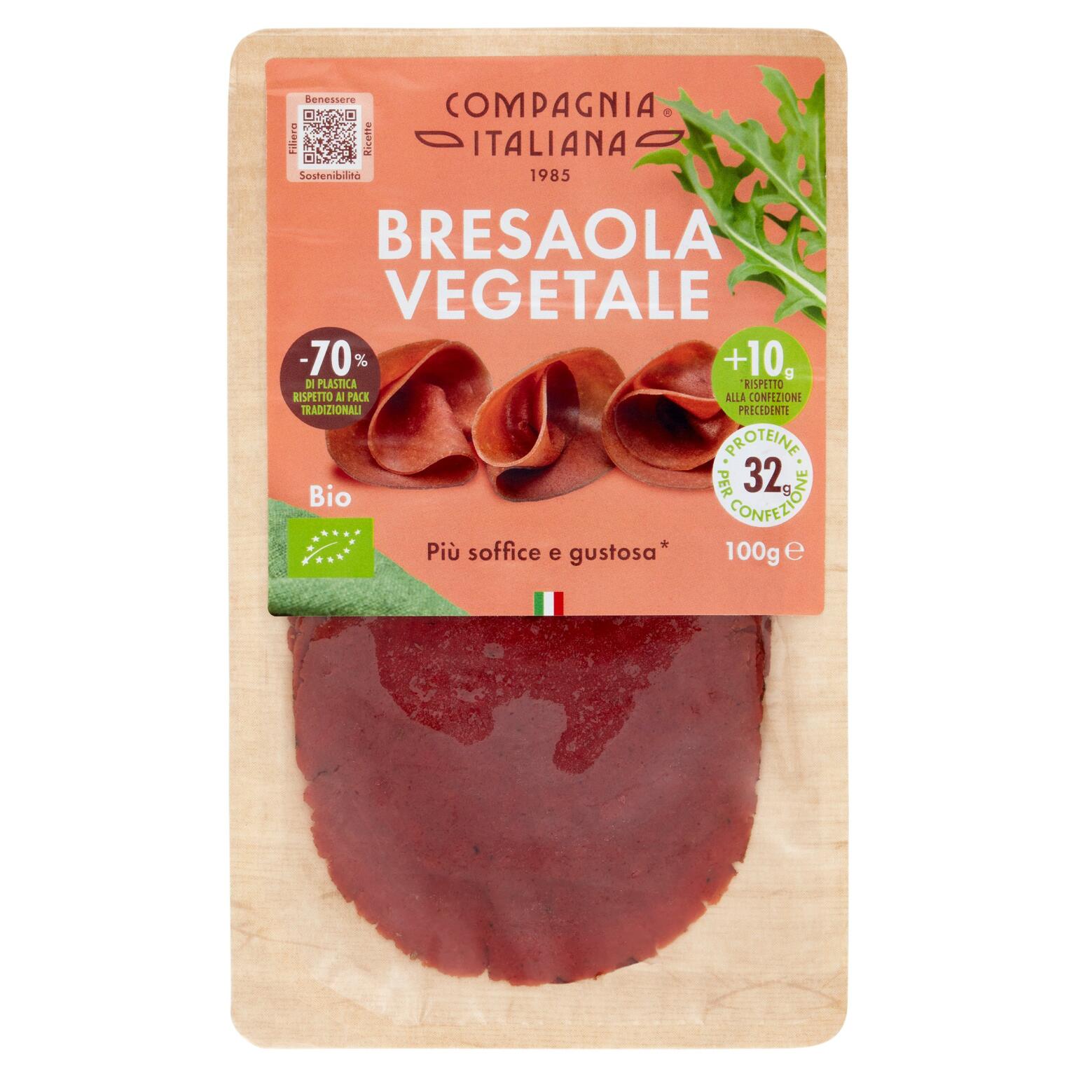 Bresaola vegetale 100g Compagnia Italiana Alimentari