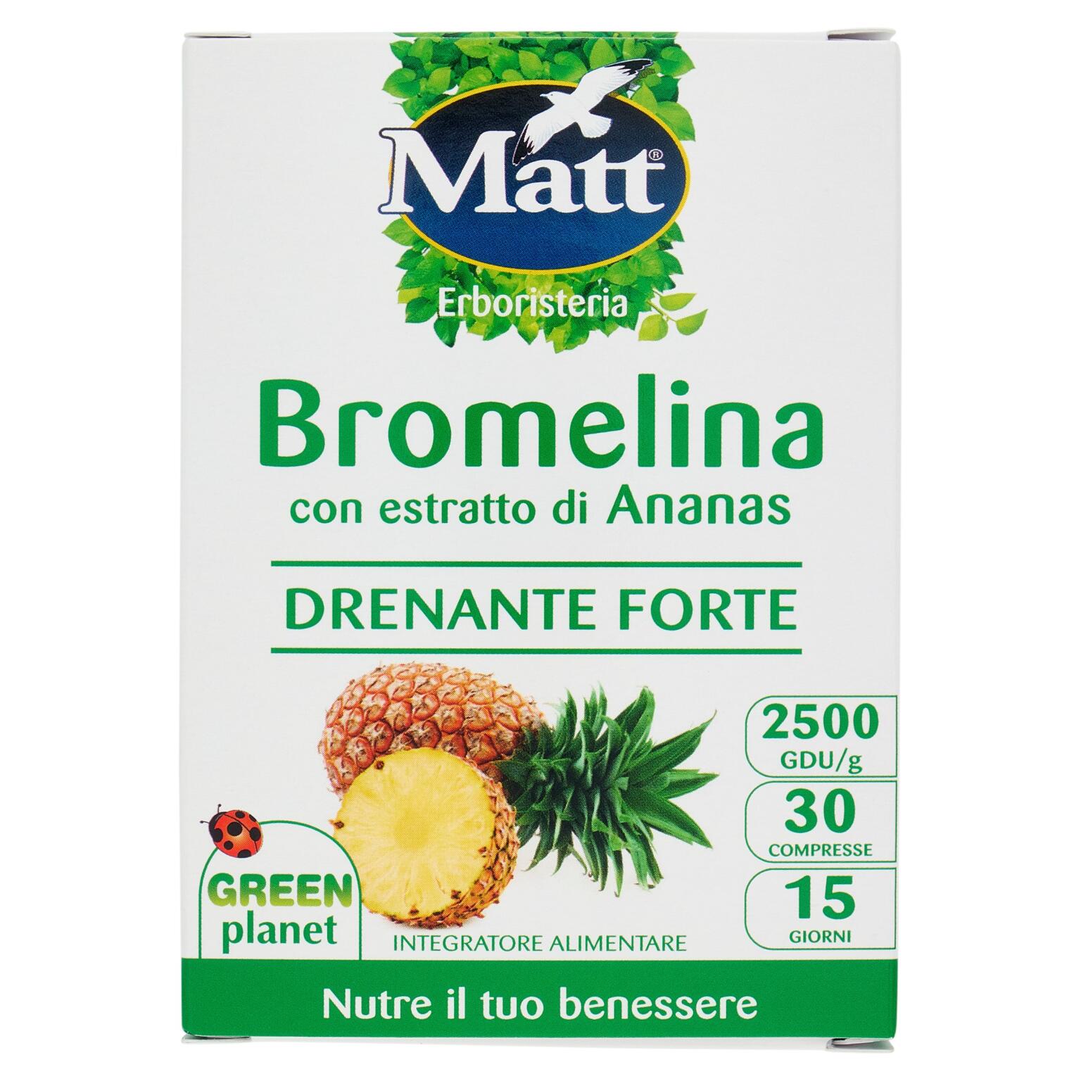Bromelina drenante forte 30compresse