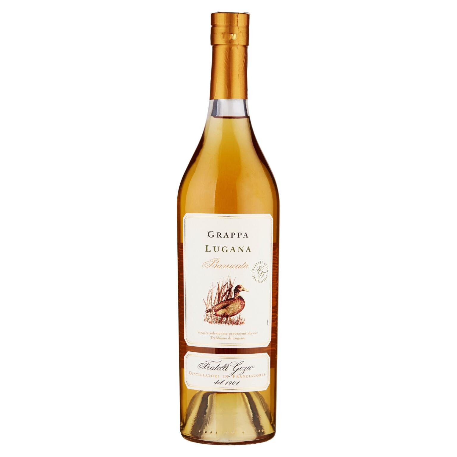 Grappa Lugana Barricata 38° 500ml Fratelli Gozio di Franciacorta