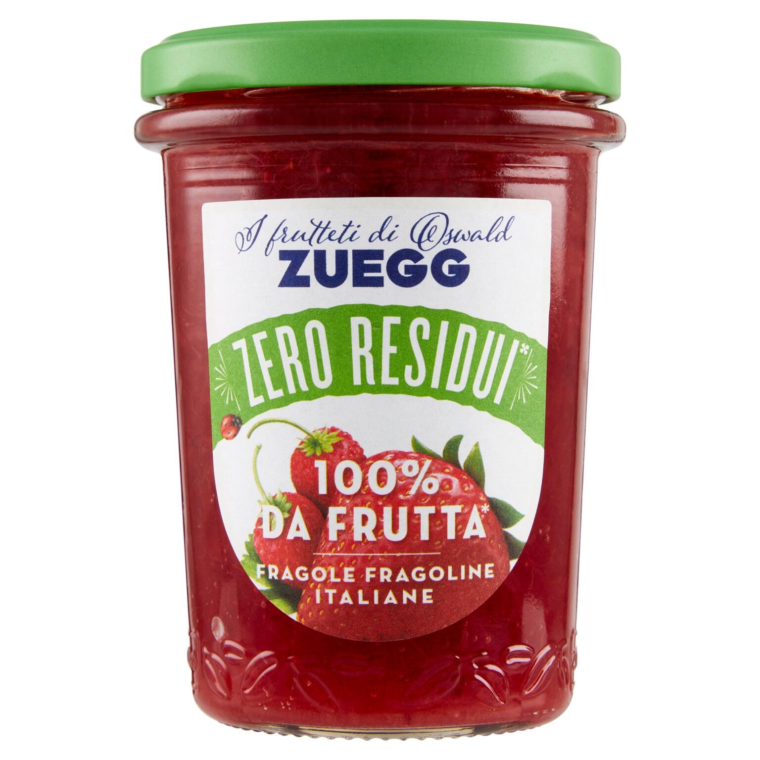 Composta 230g Zero Residui 100% frutta Fragole e  Fragoline Zuegg