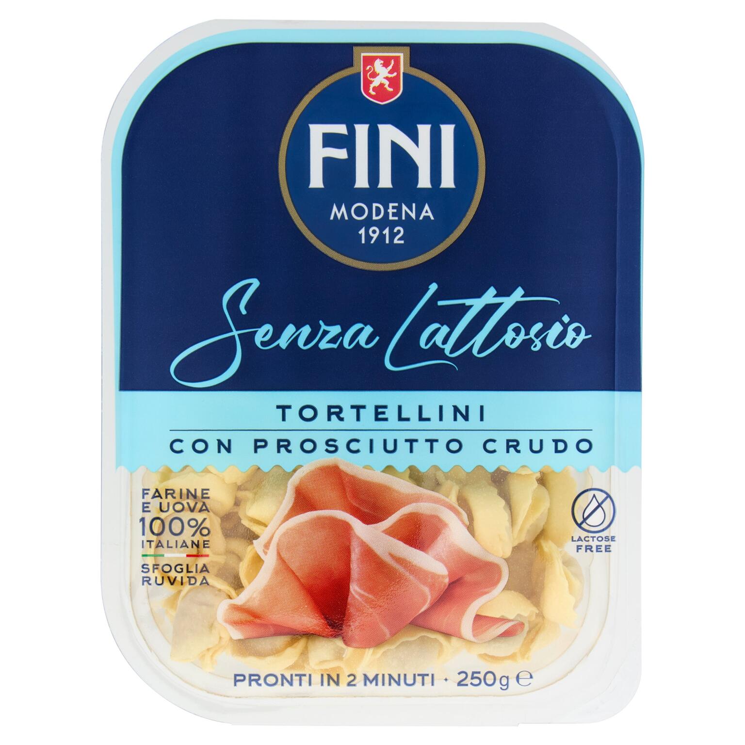 Tortellini con Prosciutto Crudo senza lattosio 250g