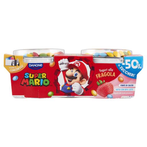 Yogoloso Super Mario fragola 2x110g