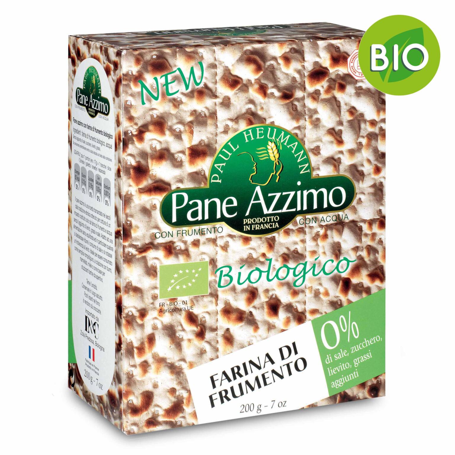 Pane azzimo biologico 200g Paul Heumann
