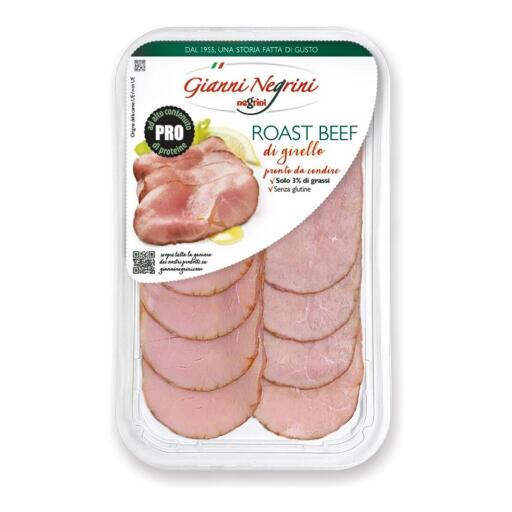 Roast Beef di girello affettato 70g Gianni Negrini