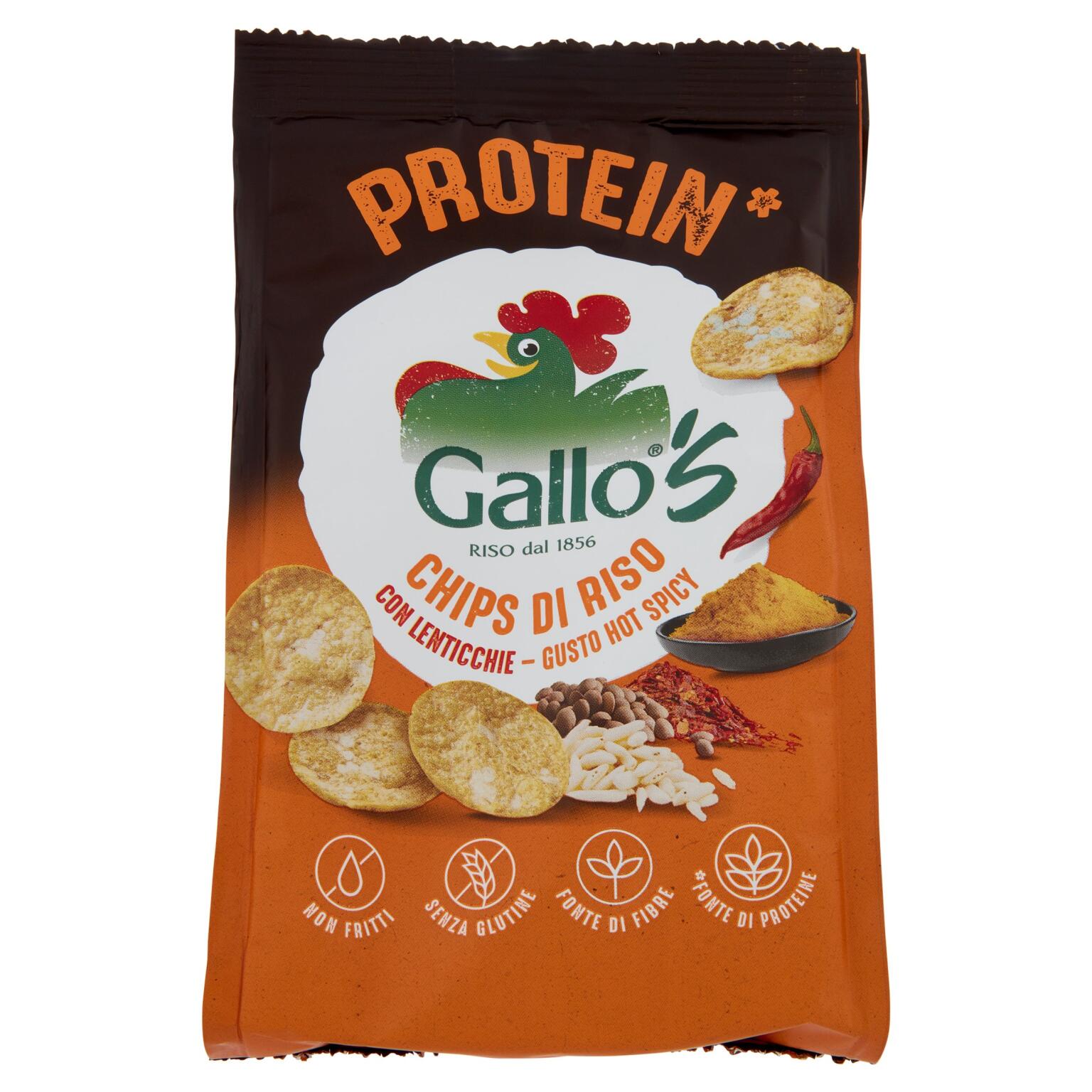 Gallo's Chips Protein Hot Spicy da 40g