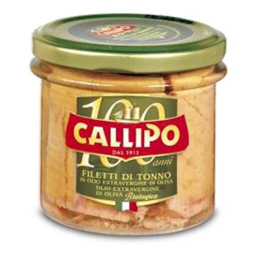 Filetto di tonno vaso vetro olio BIO 150g Callipo