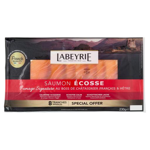 Salmone affumicato di Scozia 230g, Labeyrie