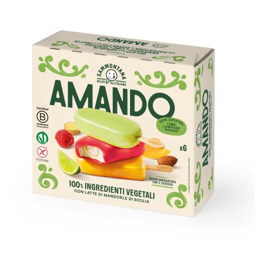 Stecco Amando 6pezzi Vaniglia e Frutta 330g Sammontana