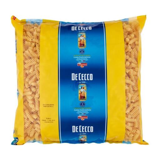 Fusilli 3kg De Cecco pasta di semola di grano duro