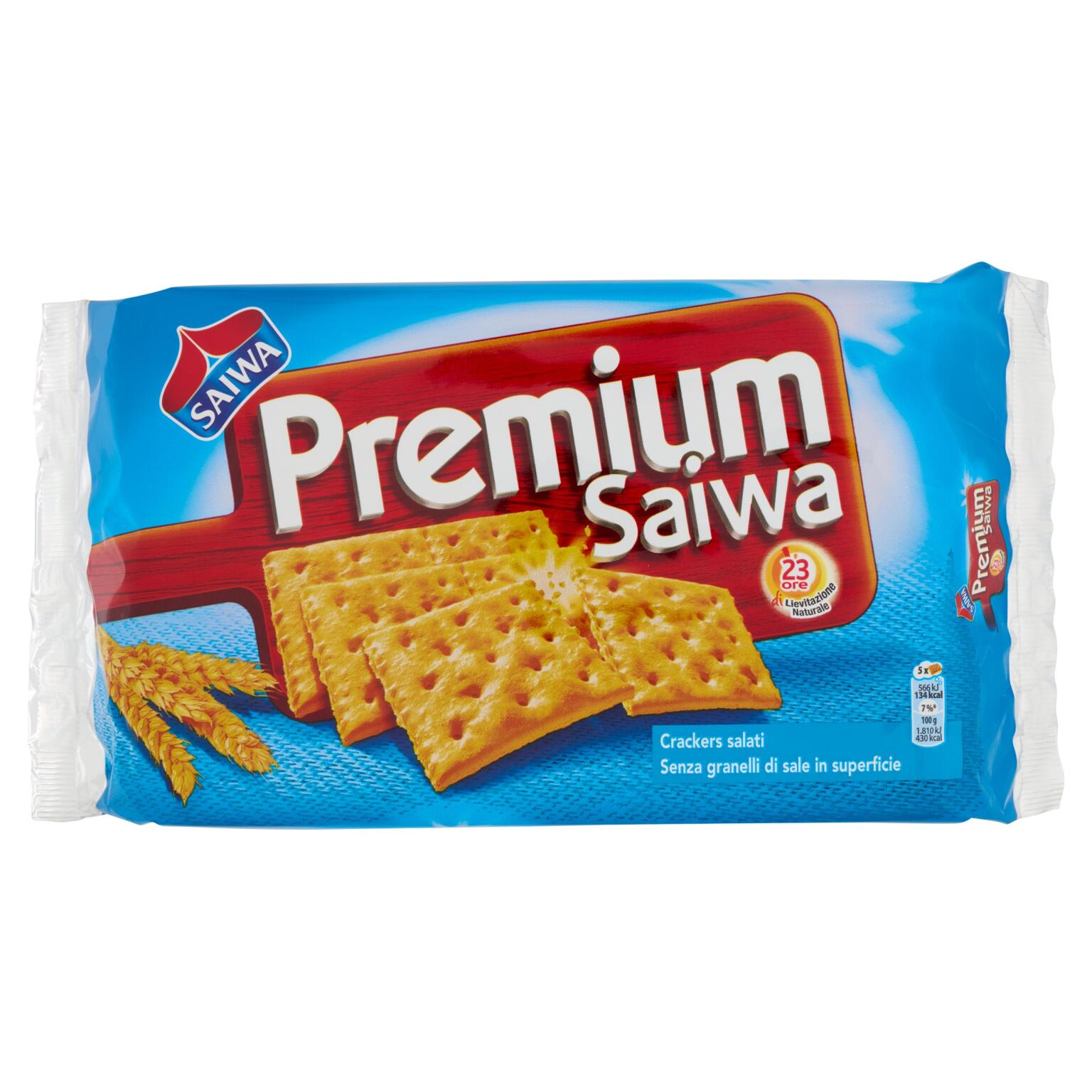 Crackers premium senza sale 315g Saiwa