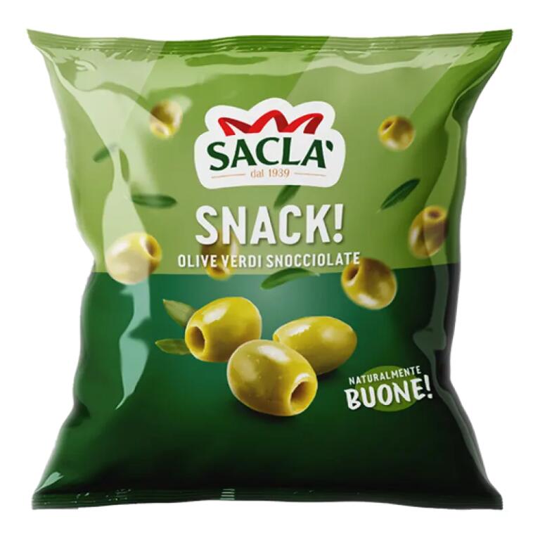 Olive Verdi snack snocciolate 30g F.lli Saclà