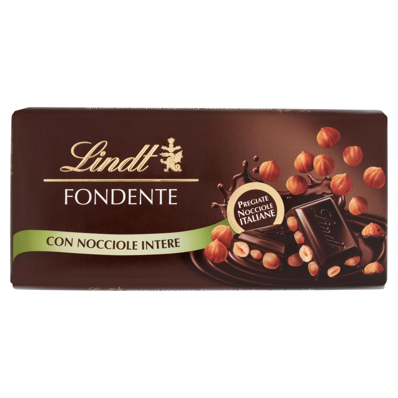 Tavoletta di cioccolato fondente con nocciole intere 100g Gamme Blue Lindt