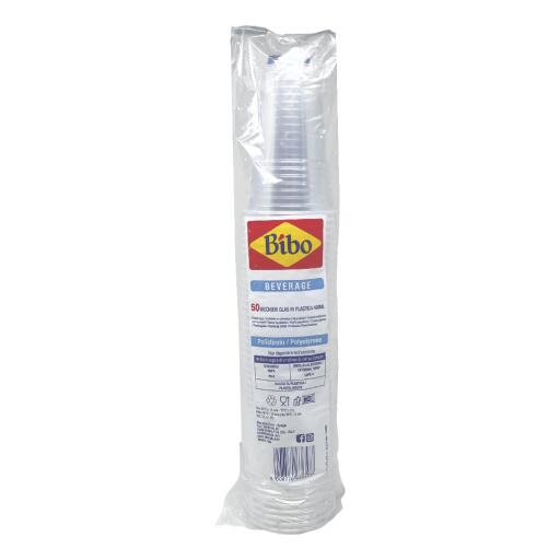 50 Bicchieri cc 390 effetto glass in pp (polipropilene)
