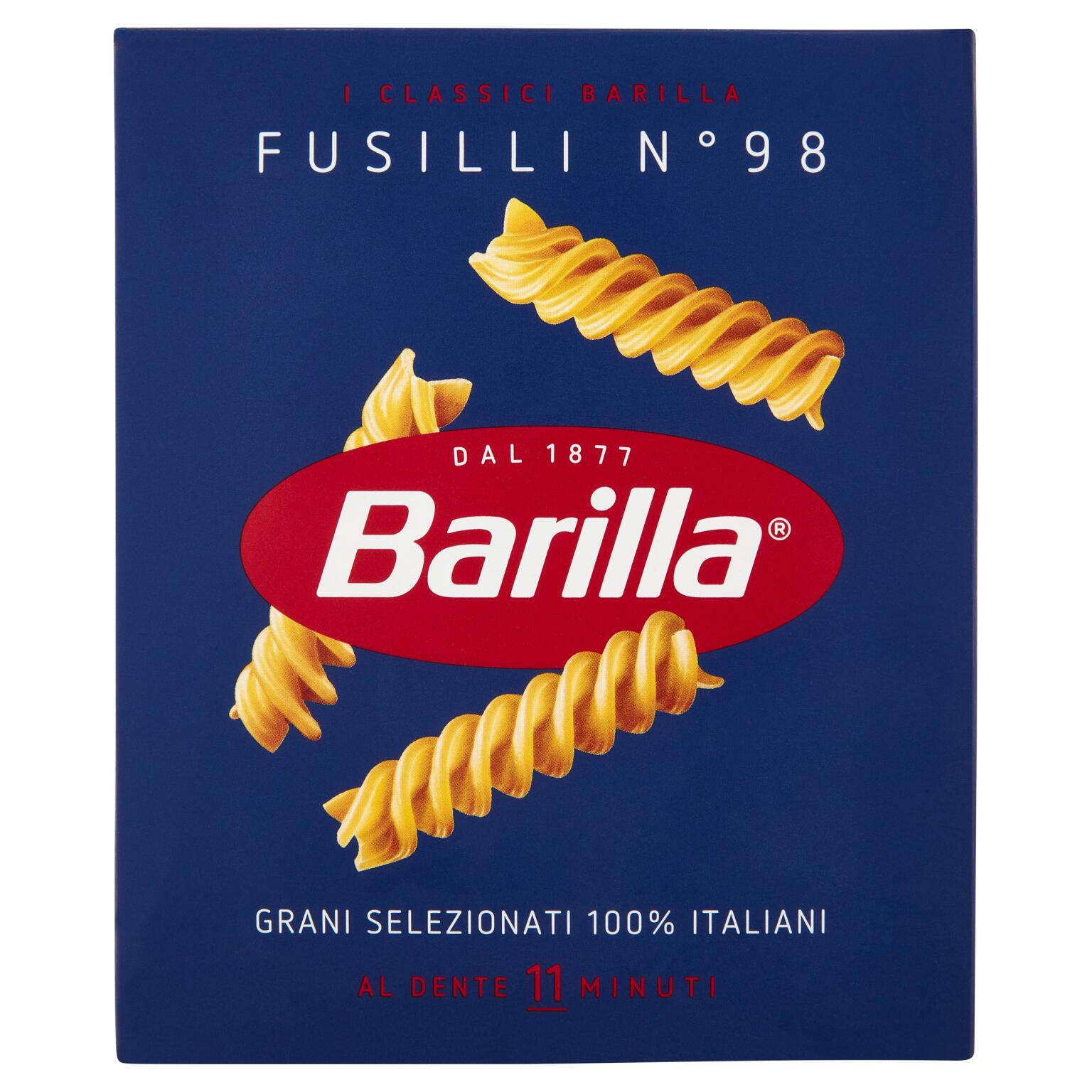 Fusilli pasta di semola di grano duro n°98 500g Barilla