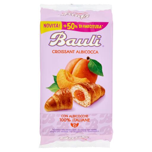 Croissant i classici Bauli gusto albicocca 50gx6