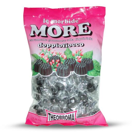 Caramelle gommose alla liquirizia Le Morbide More 400g Theobroma