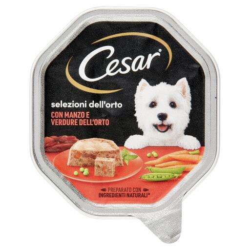 Delicato paté con manzo e verdurine vaschetta 150g Selezioni dell'Orto Cesar