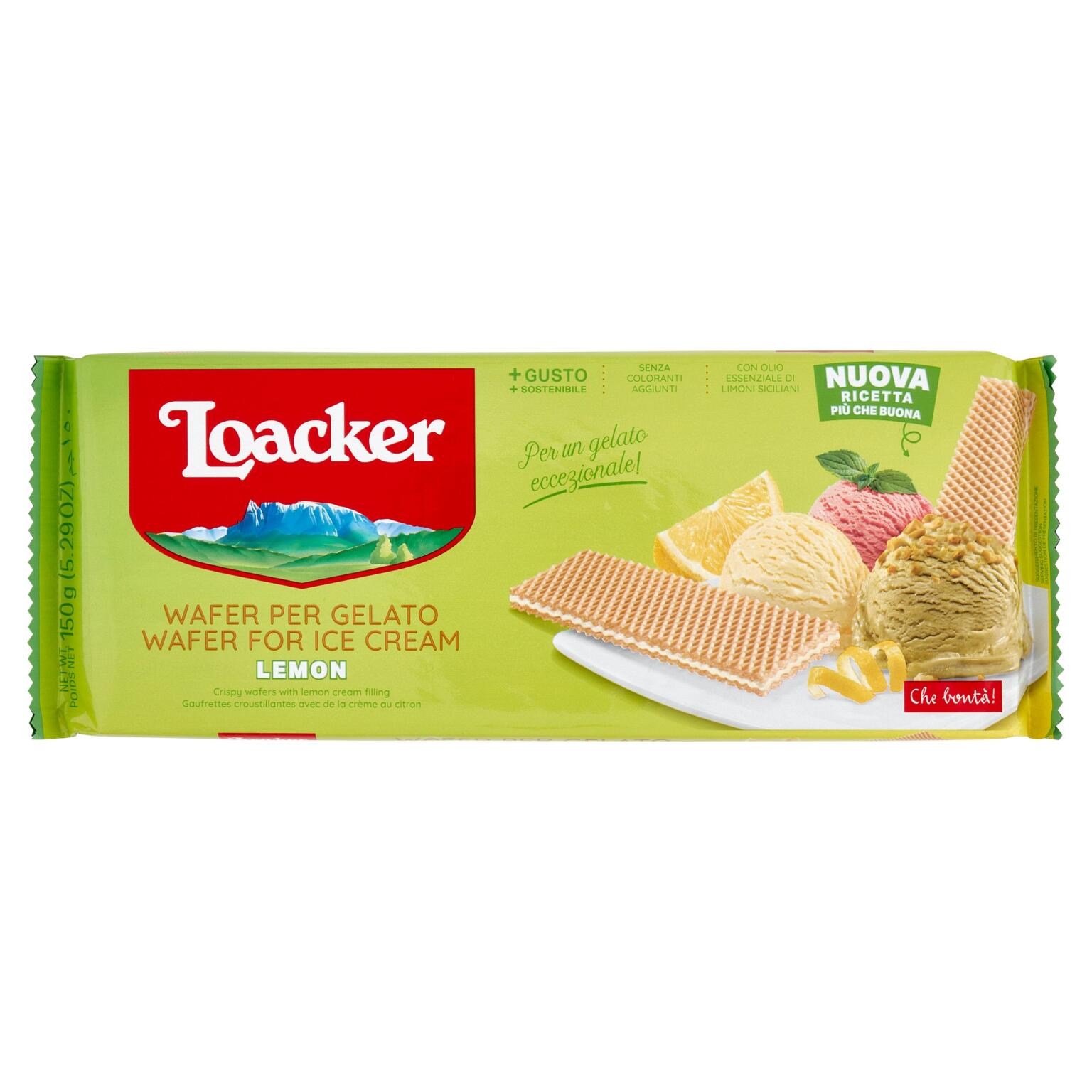 Wafer lemon gelato 150g Loacker