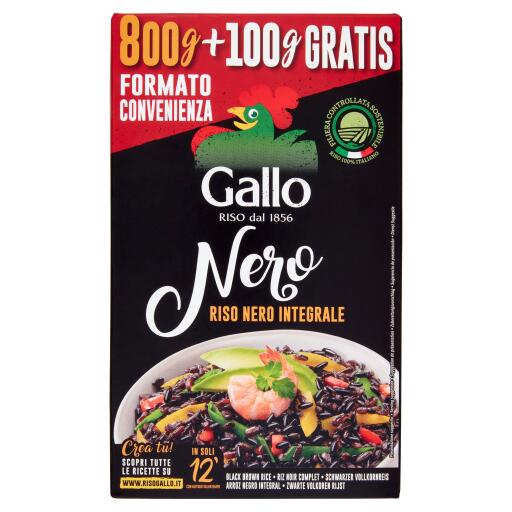 Riso nero 800g + 100g Gallo