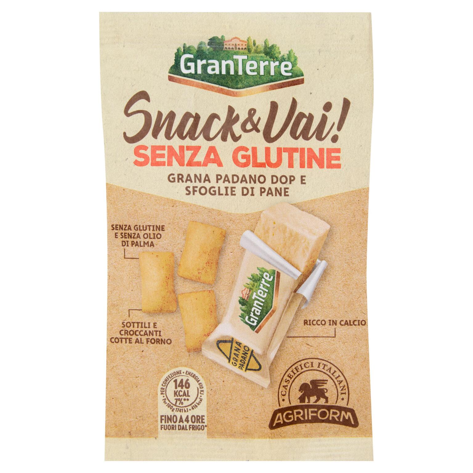Snack&Vai Grana Padano Dop 20g + Sfoglie no glutine