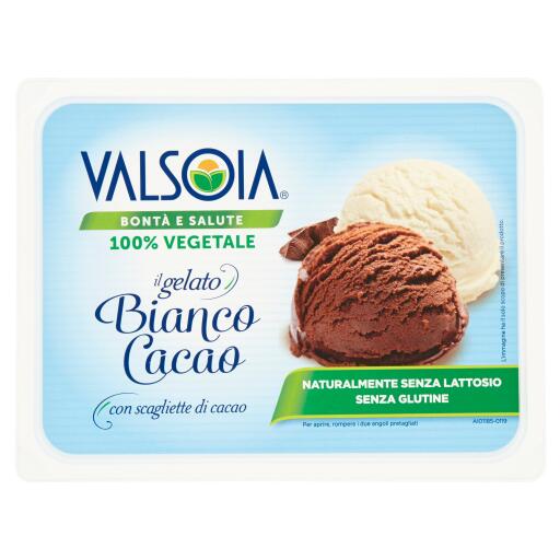 Vaschetta 500g Bianco Cacao Valsoia