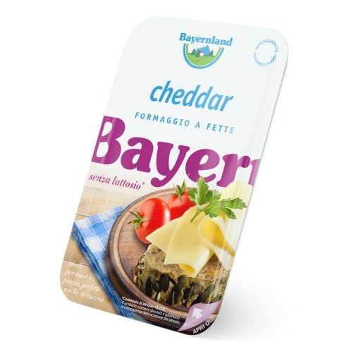 Cheddar a fette senza lattosio 100g Bayernland