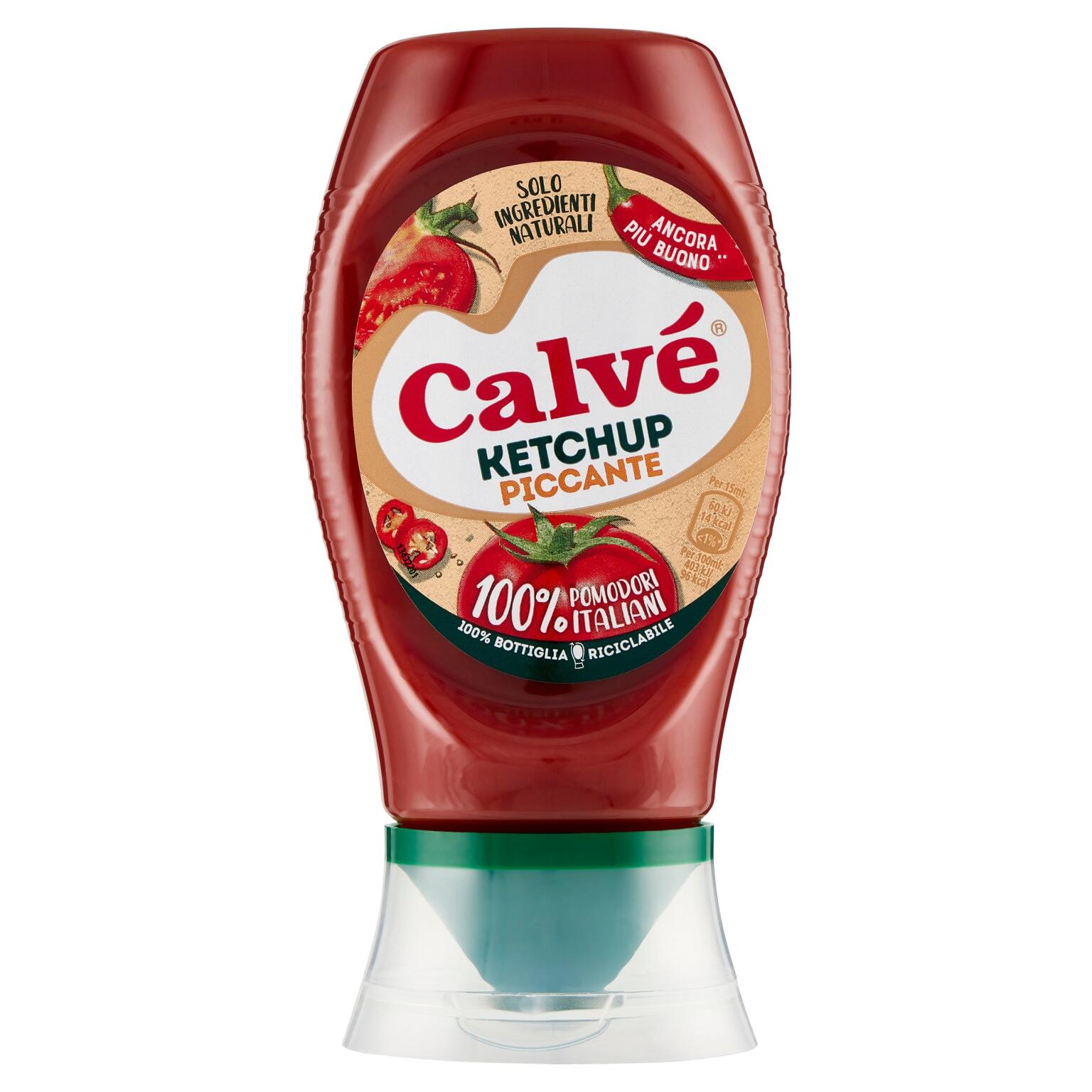 Ketchup Hot top down 250ml Calvé