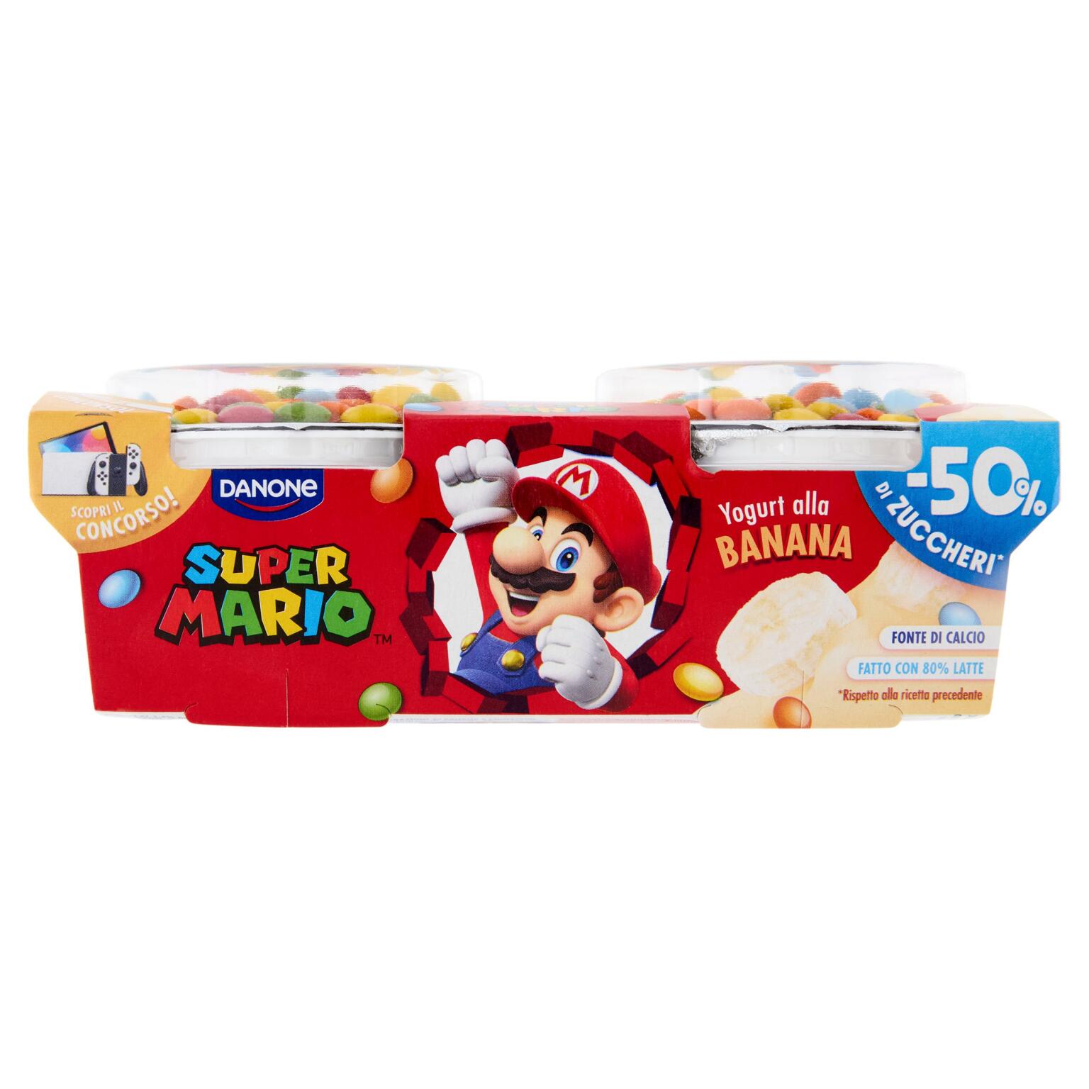 Yogoloso Super Mario gusto Banana 2x110g