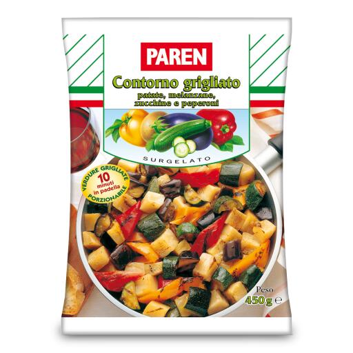 Contorno Grigliato con patate,melanzane,zucchine e peperoni 450g Paren