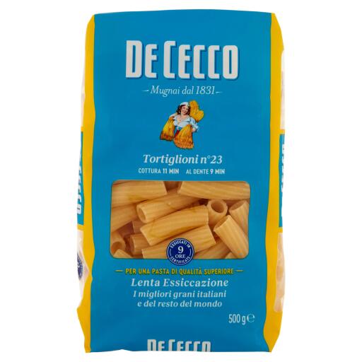 Pasta di semola di grano duro tortiglioni n°23 500g De Cecco
