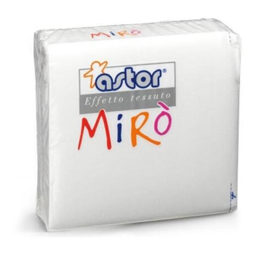 40 tovaglioli 2 veli bianco miro' 38x38cm Astor