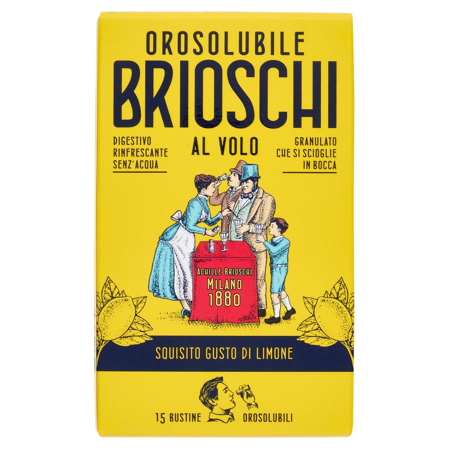 Effervescente Brioschi 15bustine gusto Limone 15g