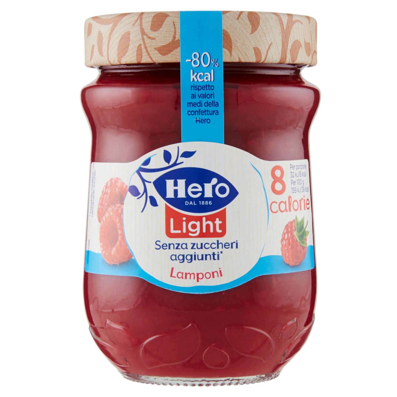 Confettura Light Lamponi 280g Hero