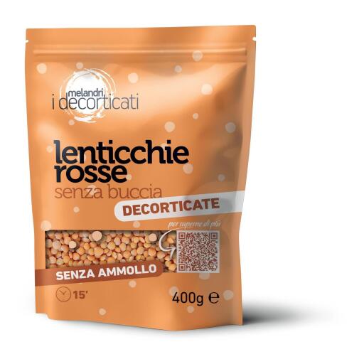 Lenticchie rosse s/buccia 400g i decorticati