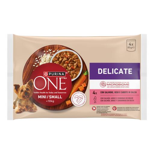 Purina One Delicate 4x85g Salmone in salsa