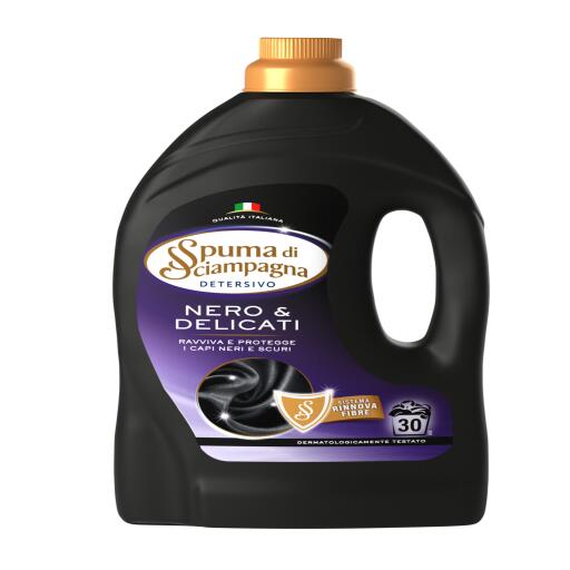 Detersivo liquido lavatrice  Nero&Delicati 30 lavaggi 1,350ml Spuma di Sciampagna