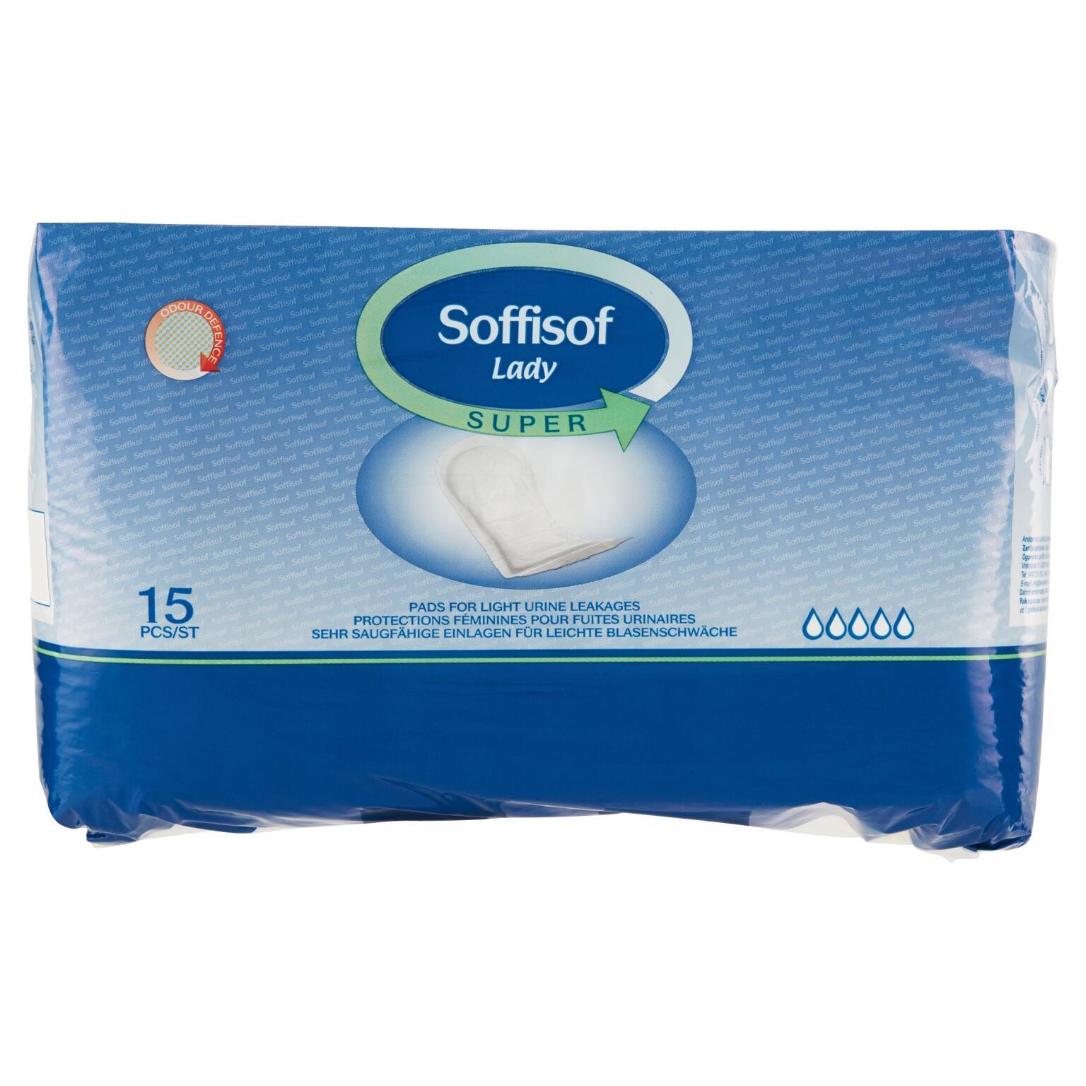 Assorbenti super 15 pezzi Soffisof Lady