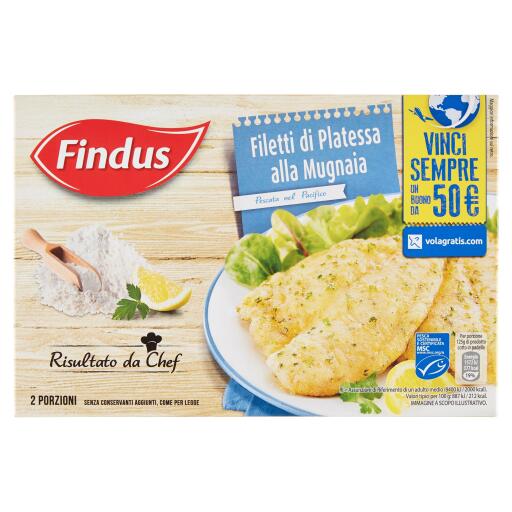 Filetti di platessa alla mugnaia 250g Findus