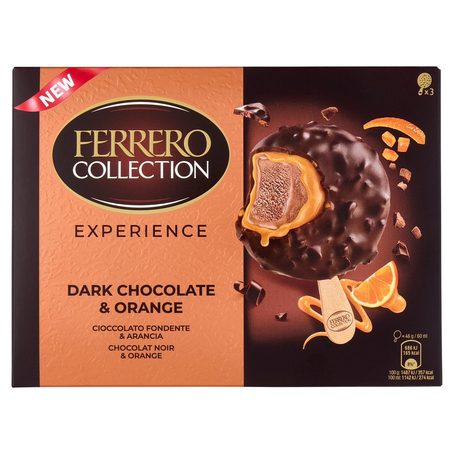 Ferrero Collection Gelato Fondente & Arancia 3pezzi 138g