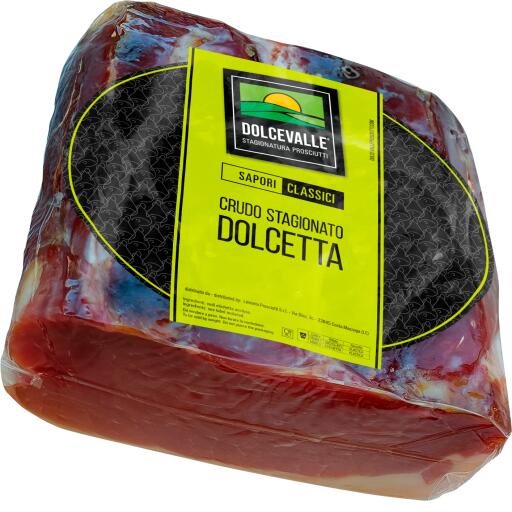 Dolcetta Crudo stagionato senza cotenna a metà Dolcevalle
