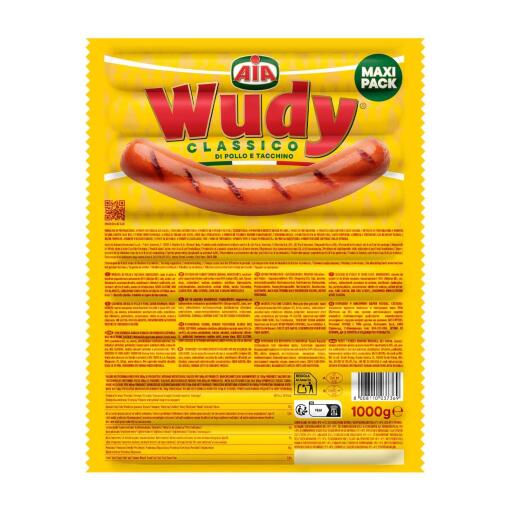 Wurstel Wudy MaxiPack classico-pollo e tacchino 1kg senza glutine