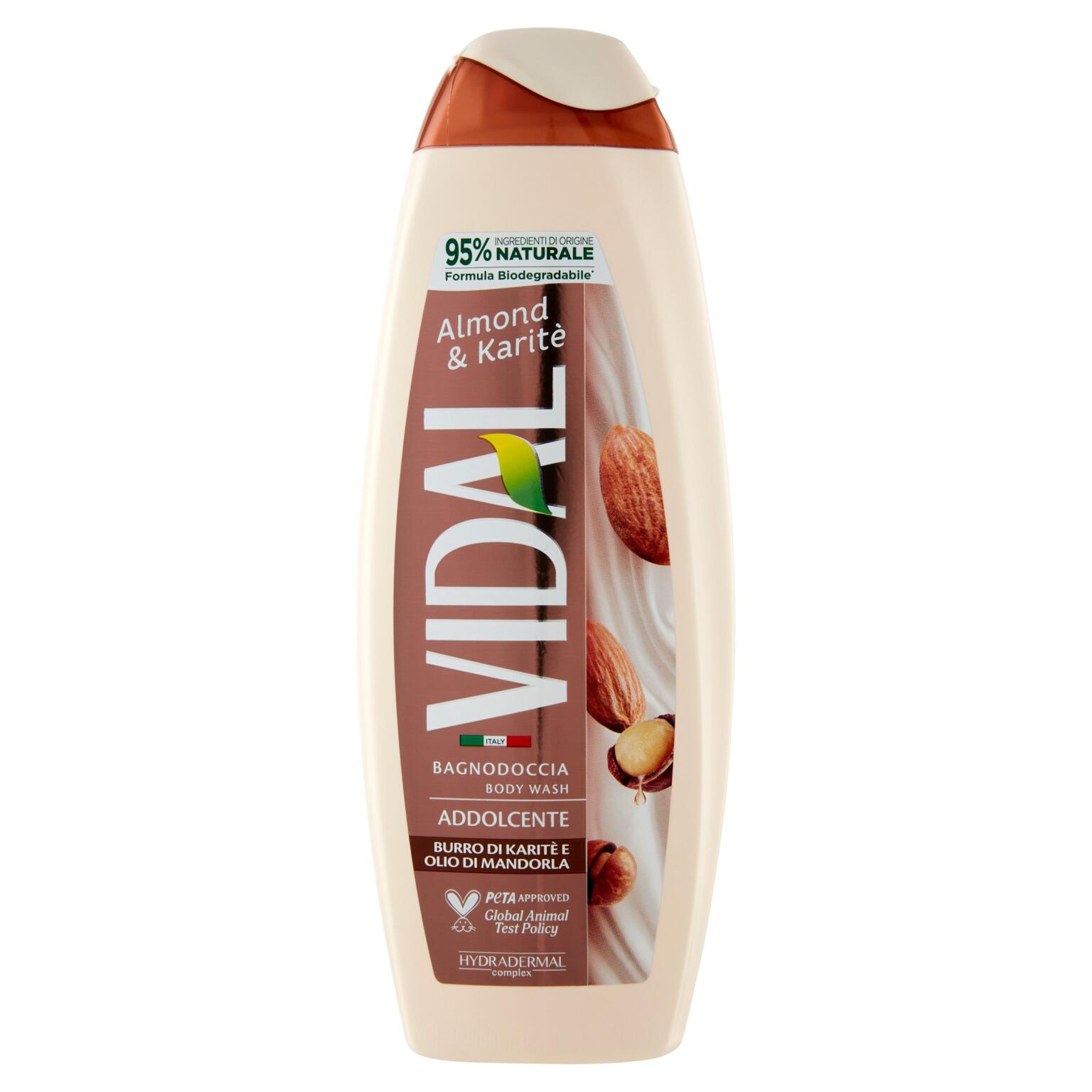 Bagnoschiuma almond & karite 500ml Vidal
