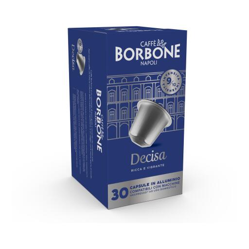 Capsule Alluminio Miscela Decisa compatibili Nespresso 30 pezzi Caffe' Borbone