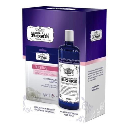 Confezione acqua rose tonico 300ml + maschera